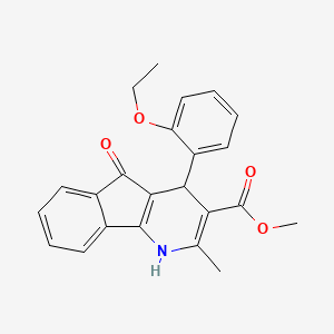 methyl 4-(2-ethoxyphenyl)-2-methyl-5-oxo-4,5-dihydro-1H-indeno[1,2-b]pyridine-3-carboxylate