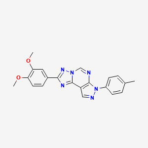 2-(3,4-dimethoxyphenyl)-7-(4-methylphenyl)-7H-pyrazolo[4,3-e][1,2,4]triazolo[1,5-c]pyrimidine