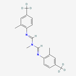 molecular formula C₁₉H₁₇D₆N₃ B1161410 Amitraz-d6 