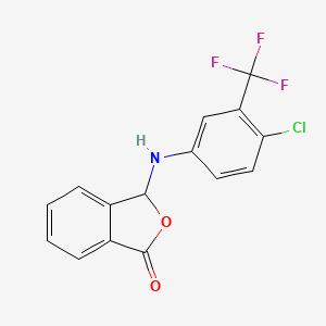 3-{[4-chloro-3-(trifluoromethyl)phenyl]amino}-2-benzofuran-1(3H)-one