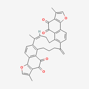 2,11,28-Trimethyl-19-methylidene-13,30-dioxaheptacyclo[21.11.0.06,18.07,15.010,14.024,32.027,31]tetratriaconta-1(23),2,6(18),7(15),10(14),11,16,24(32),27(31),28,33-undecaene-8,9,25,26-tetrone