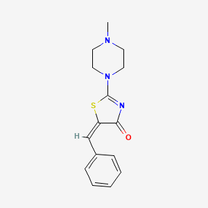 (5E)-5-benzylidene-2-(4-methylpiperazin-1-yl)-1,3-thiazol-4(5H)-one