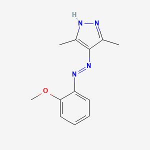 4-[(E)-(2-methoxyphenyl)diazenyl]-3,5-dimethyl-1H-pyrazole