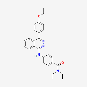 4-{[4-(4-ethoxyphenyl)phthalazin-1-yl]amino}-N,N-diethylbenzamide