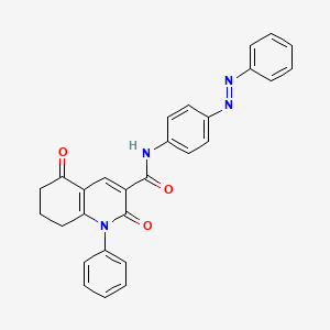 2,5-Dioxo-1-phenyl-N-{4-[(1E)-2-phenyldiazen-1-YL]phenyl}-1,2,5,6,7,8-hexahydroquinoline-3-carboxamide