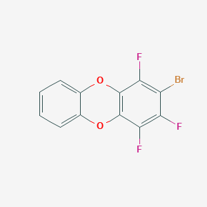 molecular formula C12H4BrF3O2 B11614456 2-Bromo-1,3,4-trifluorooxanthrene 