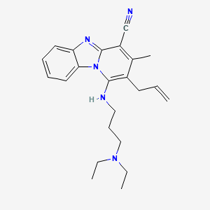 1-{[3-(Diethylamino)propyl]amino}-3-methyl-2-(prop-2-en-1-yl)pyrido[1,2-a]benzimidazole-4-carbonitrile