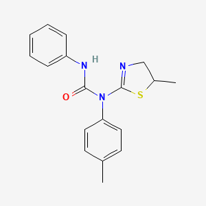 1-(5-Methyl-4,5-dihydro-1,3-thiazol-2-yl)-1-(4-methylphenyl)-3-phenylurea