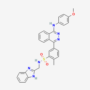 N-(1H-benzimidazol-2-ylmethyl)-5-{4-[(4-methoxyphenyl)amino]phthalazin-1-yl}-2-methylbenzenesulfonamide