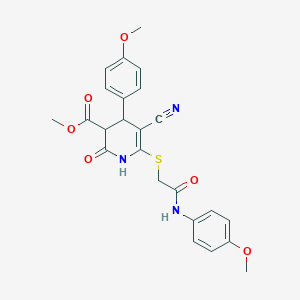 Methyl 5-cyano-4-(4-methoxyphenyl)-6-({2-[(4-methoxyphenyl)amino]-2-oxoethyl}sulfanyl)-2-oxo-1,2,3,4-tetrahydropyridine-3-carboxylate