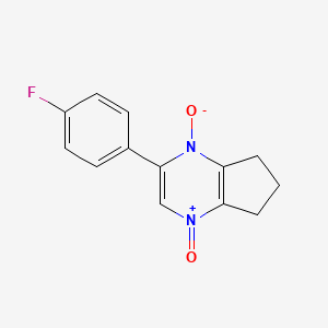 2-(4-Fluoro-phenyl)-6,7-dihydro-5H-cyclopentapyrazine 1,4-dioxide