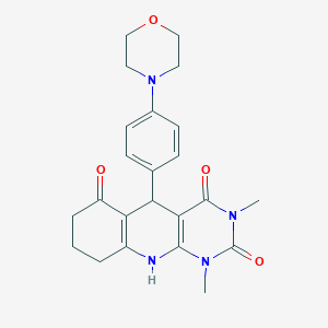 1,3-dimethyl-5-[4-(morpholin-4-yl)phenyl]-5,8,9,10-tetrahydropyrimido[4,5-b]quinoline-2,4,6(1H,3H,7H)-trione