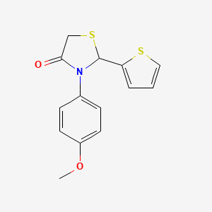 3-(4-Methoxyphenyl)-2-(thiophen-2-yl)-1,3-thiazolidin-4-one