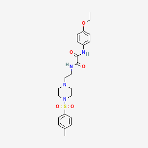 molecular formula C23H30N4O5S B11614741 N-(4-ethoxyphenyl)-N'-(2-{4-[(4-methylphenyl)sulfonyl]piperazin-1-yl}ethyl)ethanediamide 