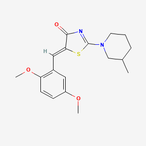 (5Z)-5-(2,5-dimethoxybenzylidene)-2-(3-methylpiperidin-1-yl)-1,3-thiazol-4(5H)-one