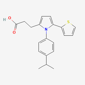 3-{1-[4-(propan-2-yl)phenyl]-5-(thiophen-2-yl)-1H-pyrrol-2-yl}propanoic acid