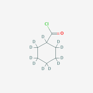 molecular formula C₇D₁₁ClO B1161482 Cyclohexanecarbonyl-D11 chloride 