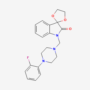 1'-{[4-(2-fluorophenyl)piperazin-1-yl]methyl}spiro[1,3-dioxolane-2,3'-indol]-2'(1'H)-one