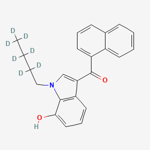 molecular formula C23H14D7NO2 B1161560 JWH 073 7-hydroxyindole metabolite-d7 