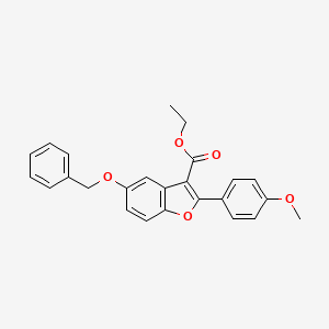 Ethyl 5-(benzyloxy)-2-(4-methoxyphenyl)-1-benzofuran-3-carboxylate