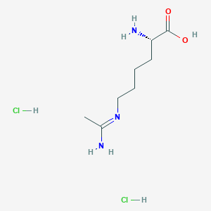 molecular formula C8H19Cl2N3O2 B116163 L-N6-(1-Iminoethyl)lysine dihydrochloride CAS No. 159190-45-1