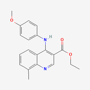 Ethyl 4-[(4-methoxyphenyl)amino]-8-methylquinoline-3-carboxylate