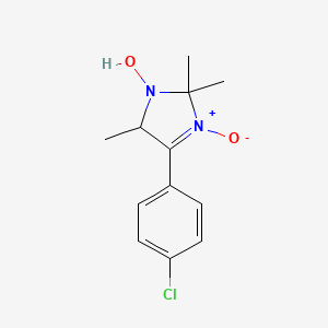 molecular formula C12H15ClN2O2 B11616687 4-(4-chlorophenyl)-2,2,5-trimethyl-2,5-dihydro-1H-imidazol-1-ol 3-oxide 