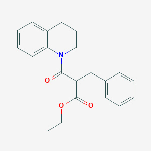 ethyl 2-benzyl-3-(3,4-dihydroquinolin-1(2H)-yl)-3-oxopropanoate