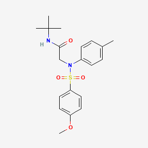 N-Tert-butyl-2-[N-(4-methylphenyl)4-methoxybenzenesulfonamido]acetamide