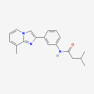 3-Methyl-N-(3-{8-methylimidazo[1,2-A]pyridin-2-YL}phenyl)butanamide