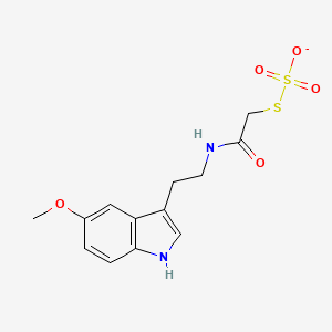 [({[2-(5-Methoxy-1H-indol-3-YL)ethyl]carbamoyl}methyl)sulfanyl]sulfonate