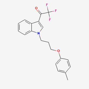 2,2,2-trifluoro-1-{1-[3-(4-methylphenoxy)propyl]-1H-indol-3-yl}ethanone