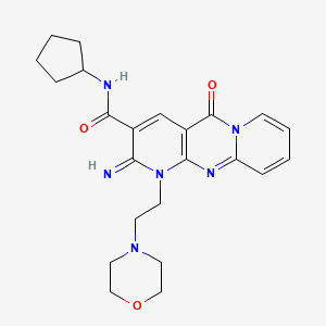 2-Imino-1-(2-morpholin-4-yl-ethyl)-10-oxo-1,10-dihydro-2H-1,9,10a-triaza-anthracene-3-carboxylic acid cyclopentylamide