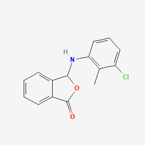 molecular formula C15H12ClNO2 B11616900 3-[(3-chloro-2-methylphenyl)amino]-2-benzofuran-1(3H)-one 