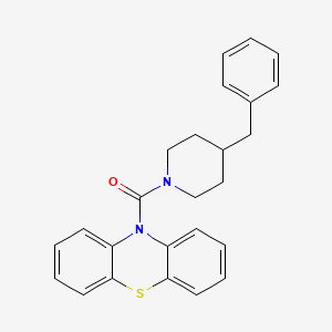 molecular formula C25H24N2OS B11616902 (4-benzylpiperidin-1-yl)(10H-phenothiazin-10-yl)methanone 