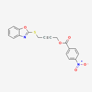 4-(1,3-Benzoxazol-2-ylsulfanyl)but-2-yn-1-yl 4-nitrobenzoate