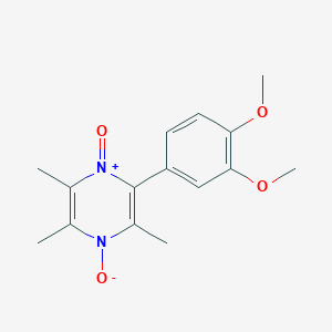 2-(3,4-Dimethoxy-phenyl)-3,5,6-trimethyl-pyrazine 1,4-dioxide