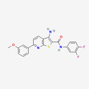 3-amino-N-(3,4-difluorophenyl)-6-(3-methoxyphenyl)thieno[2,3-b]pyridine-2-carboxamide