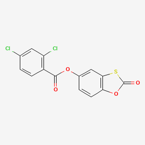 molecular formula C14H6Cl2O4S B11617081 2-Oxo-1,3-benzoxathiol-5-yl 2,4-dichlorobenzoate 