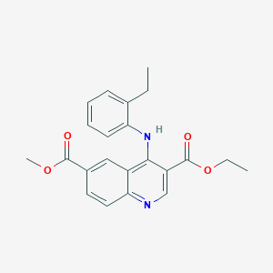 3-Ethyl 6-methyl 4-[(2-ethylphenyl)amino]quinoline-3,6-dicarboxylate