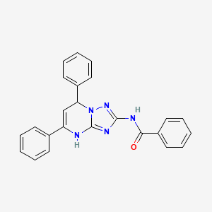 N-(5,7-diphenyl-3,7-dihydro[1,2,4]triazolo[1,5-a]pyrimidin-2-yl)benzamide