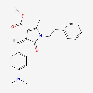 methyl (4Z)-4-[4-(dimethylamino)benzylidene]-2-methyl-5-oxo-1-(2-phenylethyl)-4,5-dihydro-1H-pyrrole-3-carboxylate