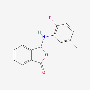 3-[(2-fluoro-5-methylphenyl)amino]-2-benzofuran-1(3H)-one