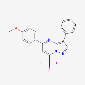 5-(4-Methoxyphenyl)-3-phenyl-7-(trifluoromethyl)pyrazolo[1,5-a]pyrimidine