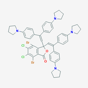 3,3-Bis[2,2-bis(4-pyrrolidin-1-ylphenyl)ethenyl]-4,7-dibromo-5,6-dichloro-2-benzofuran-1-one