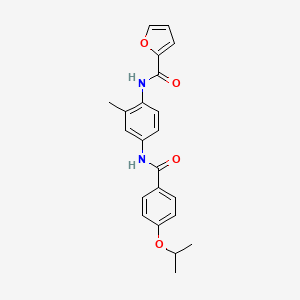 N-[2-methyl-4-({[4-(propan-2-yloxy)phenyl]carbonyl}amino)phenyl]furan-2-carboxamide