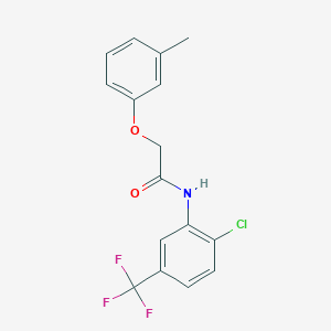 N-[2-chloro-5-(trifluoromethyl)phenyl]-2-(3-methylphenoxy)acetamide