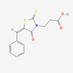 3-(5-Benzylidene-4-oxo-2-thioxo-1,3-thiazolidin-3-yl)propanoic acid