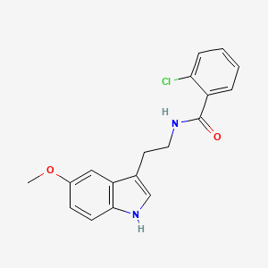 2-chloro-N-[2-(5-methoxy-1H-indol-3-yl)ethyl]benzamide