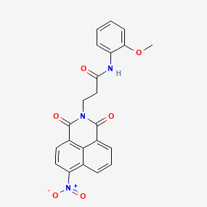 N-(2-methoxyphenyl)-3-(6-nitro-1,3-dioxo-1H-benzo[de]isoquinolin-2(3H)-yl)propanamide